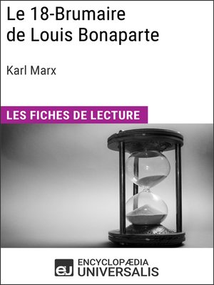 cover image of Le 18-Brumaire de Louis Bonaparte de Karl Marx